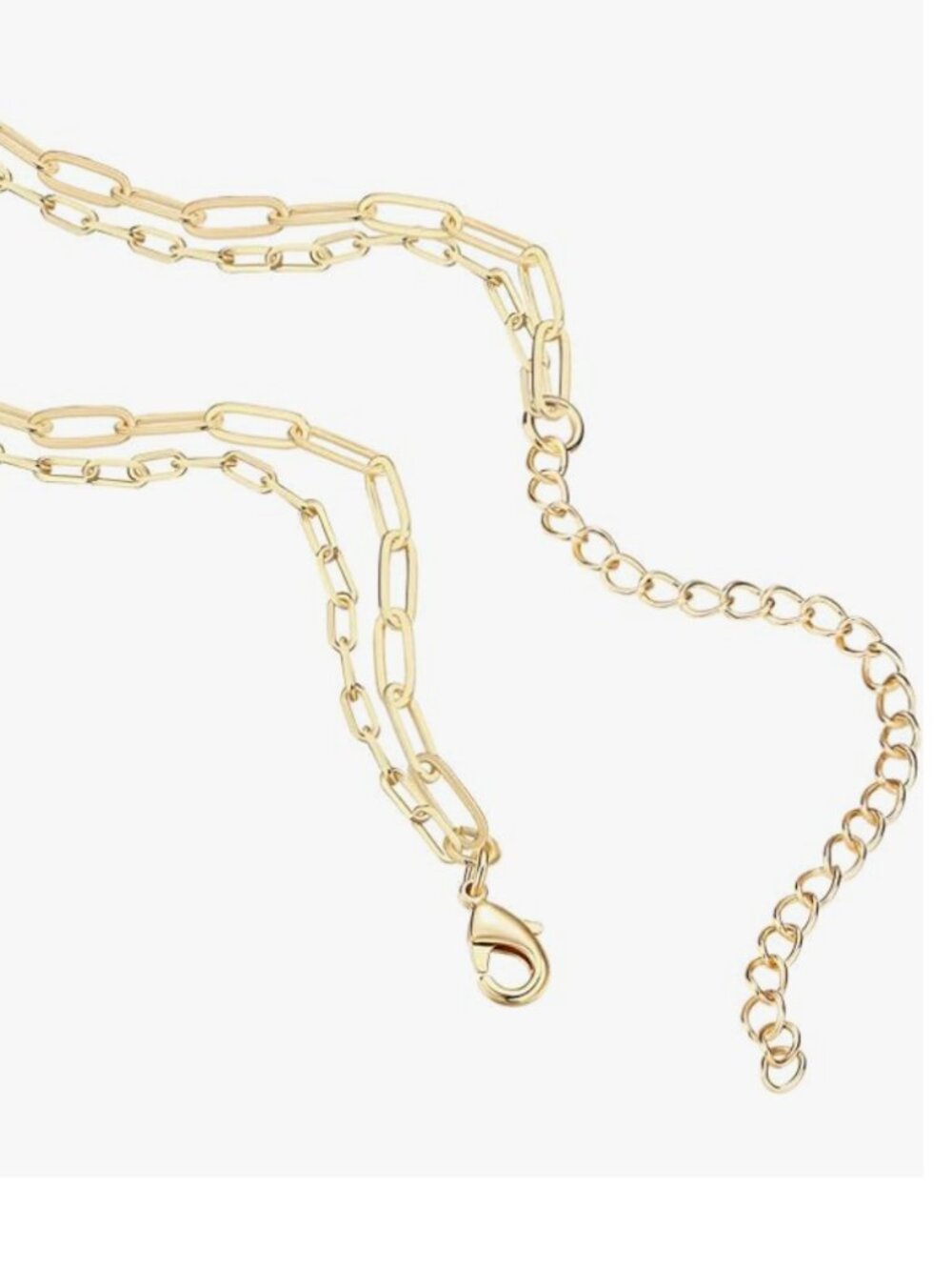 PAVOI 14K Gold Plated Double Star Layered Necklace Like New - Picture 3 of 4